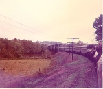 Autumn Leaf Special approaches Nine-Mile Bridge at Mt. Athos below Lynchburg